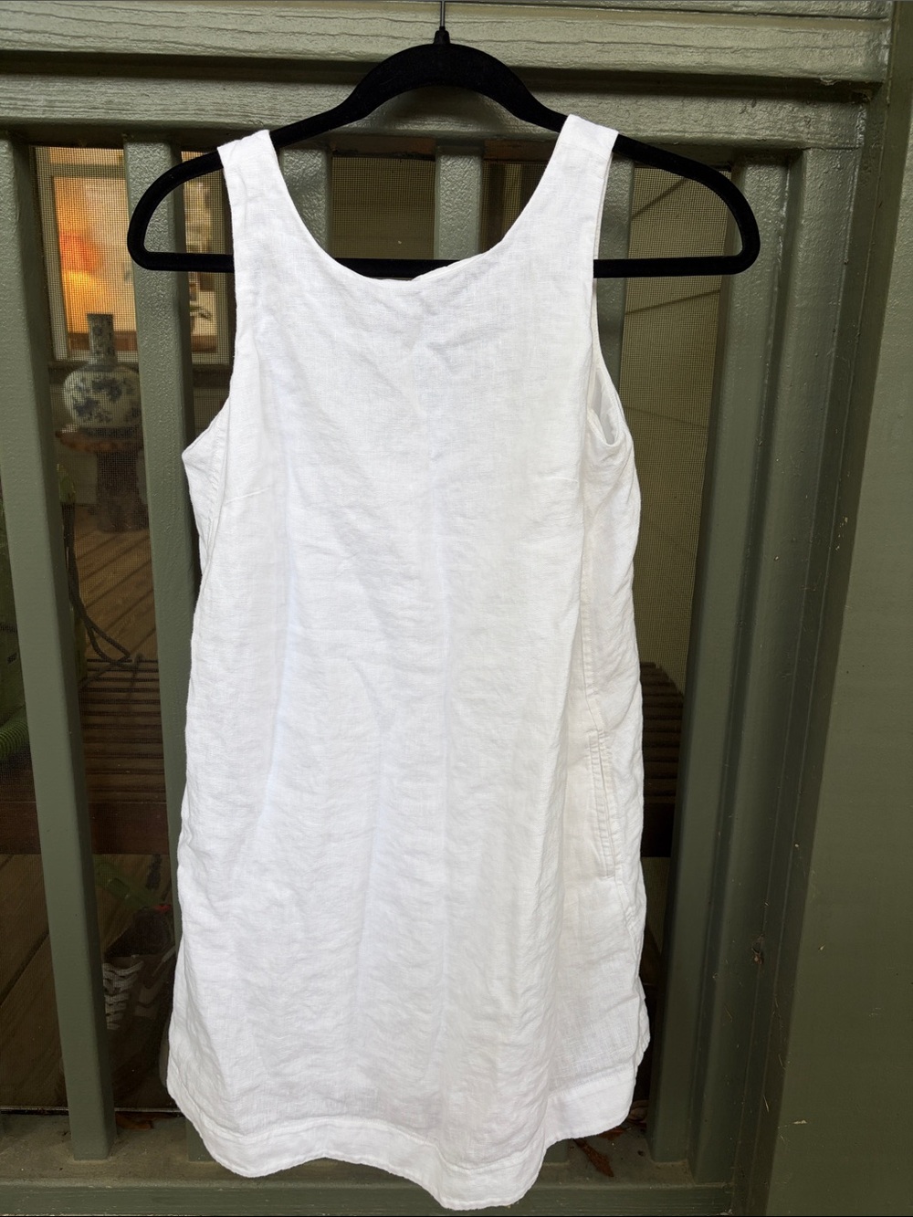 Athleta White Linen Women's Dress